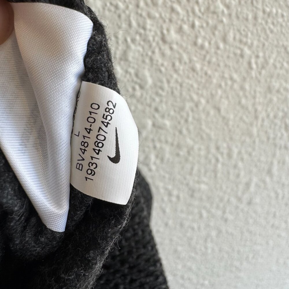 Nike Tech Pack Oversized S Flannel Bomber Jacket Long Coat Therma-Fit Zip Gray - Picture 4 of 5